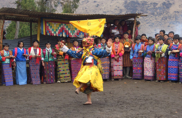 An authentic Bhutanese festival.
