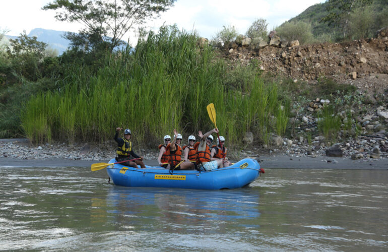 Rafting along the Chicamocha River.