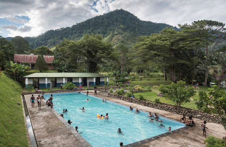 The natural hot springs at Ranomafana